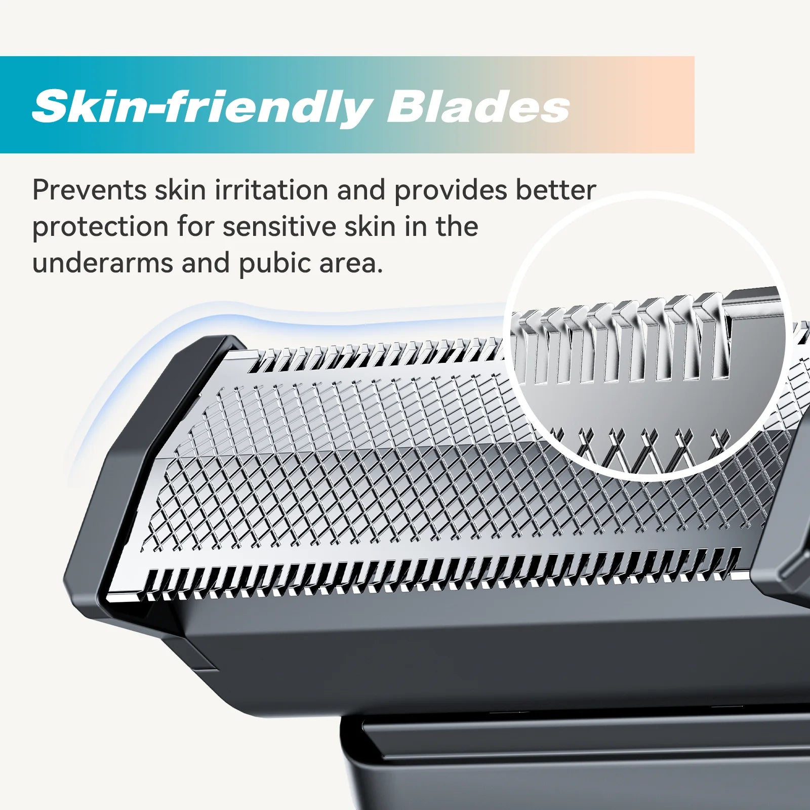 KENSEN S15 Electric Hair Trimmer 2 in 1 Dual-sided Blade Shaver Razor Waterproof Beard Trimmer Body Hair Shaving for Men Barber